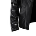 thumbnail image 4 of Leather Jacket Qiggri Mens Leather Jacket Motorcycle Black Biker Jackets Vintage Faux Leather Outwear Casual Lightweight, 4 of 7