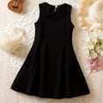 thumbnail image 5 of Xdegoge Elegant Toddler Formal Party Dress for Kids Girls Knee Length A Line Sleeveless Crewneck Evening Dress Pearl Beaded Big Bowknot Cute Wedding Guest Pageant Dance Outfit, 5 of 9