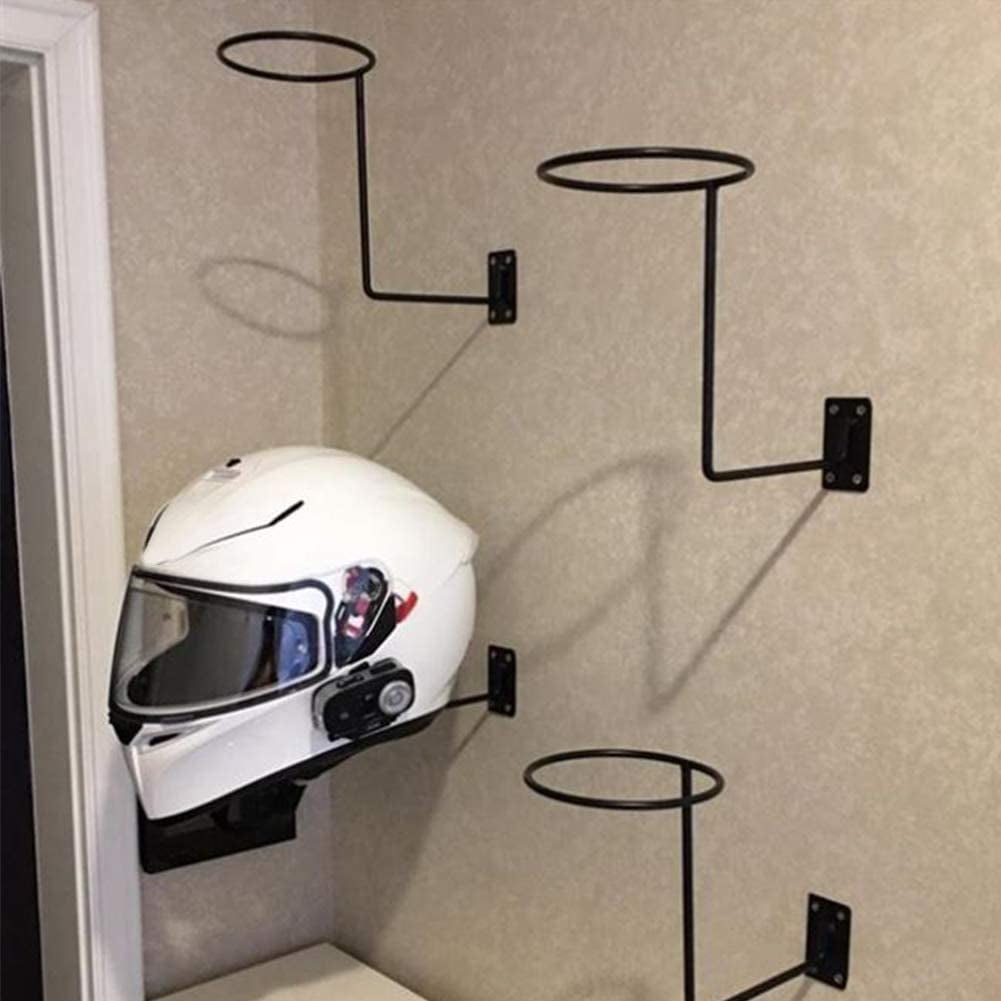 4/8Pcs Motorcycle Helmet Holder Jacket Hanger Motorbike Wall Mount Display 
