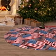 thumbnail image 6 of Yiaed America Flags1 Print Christmas Tree Skirt , Tree SkirtsTree Mat for Christmas Winter Holiday Indoor Decorations-30", 6 of 7
