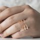 thumbnail image 1 of FUTUREORYY Anillo Dorado De Mujer Con Delicado Y Zirconia Para Fiestas Y Eventos Elegantes, 1 of 6