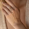 thumbnail image 2 of Gold Hand Chain for Women Gold Plated Bracelets, 2 of 2