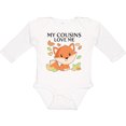 thumbnail image 3 of Inktastic My Cousins Love Me- Little Fox Boys or Girls Long Sleeve Baby Bodysuit, 3 of 5