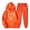 Orange, variant on Womens 2 Piece Outfits Gym Sets Women's Valentine's Day Print Fall/Winter Hoodie Sweatpants Long Sleeve Hoodie Set Suits Wine XL