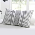thumbnail image 5 of Black White Striped Throw Pillow Covers, Modern Farmhouse Geometric Soft Breathable Pillow Cases with Invisible Zipper for Sleeping, King Size Pillowcases for Couch Bed Sofa Chair 20x36 Inches, 5 of 6