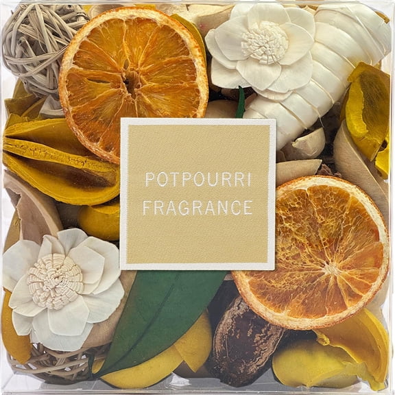 Spring Potpourri,Lemon Scented Potpourri Bowl Filler Dried Flowers,Home Fragrance Sachet of Petal, Vase Filler Decor.Bulk14 oz(Yellow)