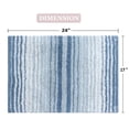 thumbnail image 3 of Home Weavers 100% Cotton Gradation Collection Bathroom Rug s | Bathroom Decore | Washable Rug | Bathroom Mat | Kitchen Rug | Bathroom Rug Set | Bath Mat Set | Bath Floor Mat Non Slip, 17"x24", Blue, 3 of 7