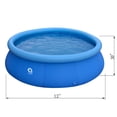 thumbnail image 1 of JLeisure Avenli 17808 12 Ft x 30" Prompt Set 2-3 Person Inflatable Outdoor Kids Swimming Pool, 1 of 5