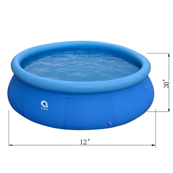 JLeisure Avenli 17808 12 Ft x 30" Prompt Set 2-3 Person Inflatable Outdoor Kids Swimming Pool