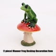 thumbnail image 5 of Frogs Figurine Garden Statue Outdoor Decoration Resin Sculptures Ornament for Yard Lawns Outside Backyard Decors, 5 of 8