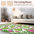 thumbnail image 2 of ODIKA 6'x9' Machine Washable Non-Slip Area Rug, Enchanting Frog and Flora for Spaces High Traffic Rug, Green, 324563, 2 of 7