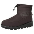 thumbnail image 4 of Waterproof Winter Snow Boots for Women with Fleece Lined Side Zipper Non Slip Mid Calf Walking Ankle Booties, 4 of 5
