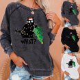 thumbnail image 4 of Pntutb Tops de mujer Impreso Media cremallera Fuzzy Fleece Neck Sudadera de manga larga Pullover tops Blusa Navidad Casual Suéter Camisas Tee Blusa Pntutb Pntutb-7127, 4 of 5