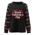 thumbnail image 6 of Bjutir Valentines Day Women Tops Women Printing Casual Pullover Sweatshirts Long Sleeve Sweatshirts, 6 of 6