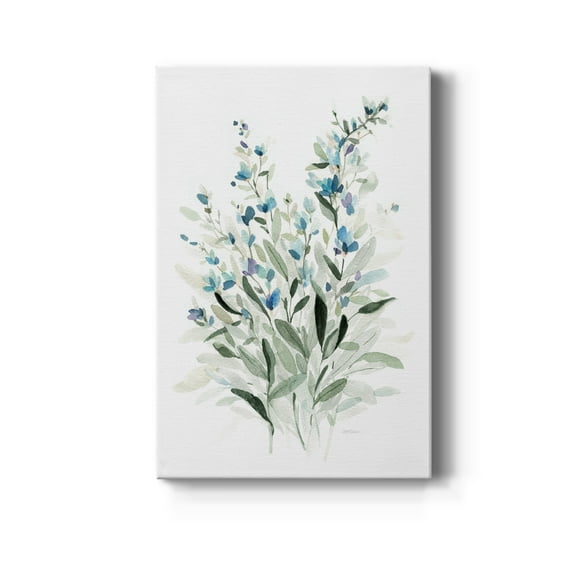 Delicate Blue Botanical I Premium Gallery Wrapped Canvas - Ready to Hang - 8 x 12