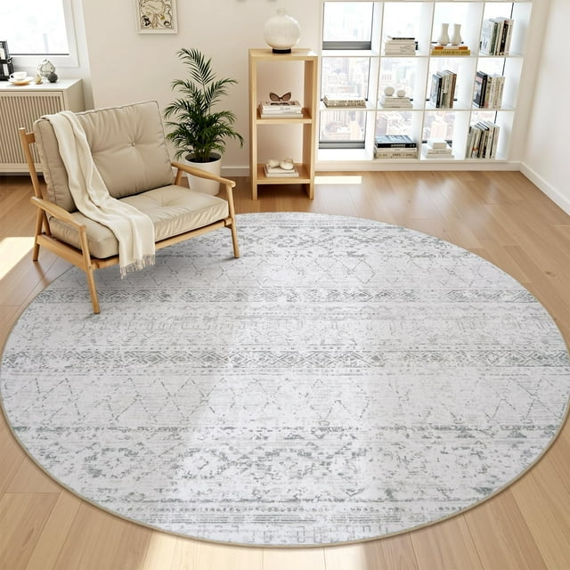 Boho Area Rug x ft Carpet-Rugs for Living Room Bedroom Modern Moroccan Washable Rugs for Bedroom Dining Living Room Rug Distressed Neutral Rug Home Room