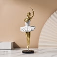 thumbnail image 4 of Hovilon Ballet Girl Resin Sculpture, Elegant Ballerina Figurine for Home Decor, Heart Room Art Statue for Bedroom Living Room, Thoughtful Birthday Gift for Dance Lovers, Quality Crafted Desk Ornament, 4 of 5