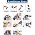thumbnail image 5 of Barra de Apoyo para Inodoro Barra de Apoyo para Inodoro de Acero Inoxidable Cromado de 30 cm para Baño, Manija de Ducha, Manija de Baño, Barras de Apoyo para Baño con Silicona Antideslizante, 5 of 5