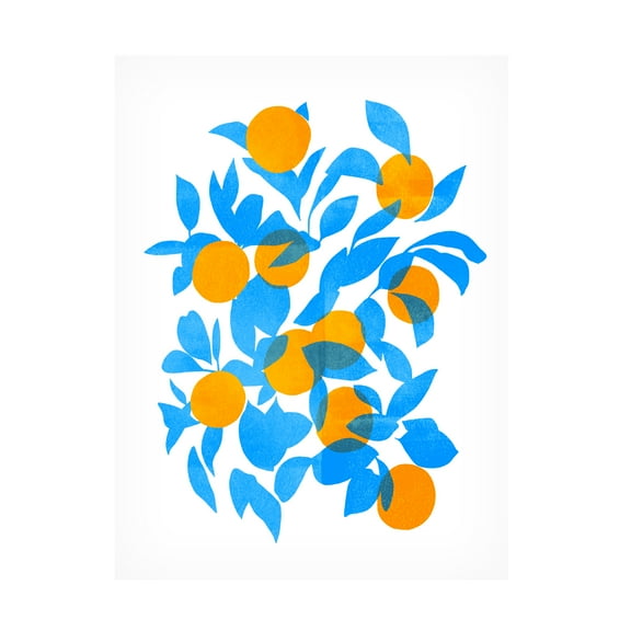 Emma Scarvey 'Bright Tangerines II' Canvas Art