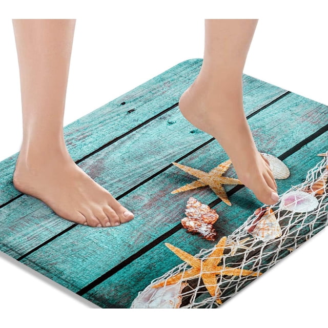 Alfombrilla de baño Rug Britimes, microfibra, 45 x 76 cm, antideslizante