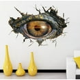 thumbnail image 4 of Wall Stickers Big Removable Wall Wall Creative Eye Stickers Decorative Dinosaur Stickers 3D Home Decor,Brown Home Wall Stickers, 4 of 9