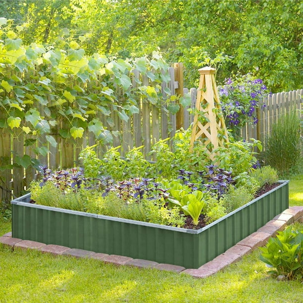 KING BIRD Raised Garden Bed 101"x 36"x 12" 4 Installation Methods