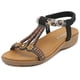 thumbnail image 1 of Sandalias con punta abierta para mujer cómodas sandalias planas elásticas sandalias con punta abierta para mujer, 1 of 9