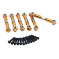 thumbnail image 1 of Xingzhi Wheelbase Steering Link Rod Set For 1/18 18301 On-Road Vehicles RC Upgrade Part Orange, 1 of 6