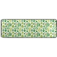 thumbnail image 5 of SKYSONIC 2X6 Feet Bright Green Cactus Runner Rug with Rubber Backing, Summer Fresh Cacti Non Slip Entryway Rug Runner Washable Soft Area Rug Carpet for Hallway Bedroom Kitchen Decor, 5 of 6