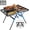 3x2FT(X-frame), variant on 3 FT Folding Grill Table, Portable Camping Table Outside, 3 Adjustable Height Folding Table With Desktop, Lightweight Outdoor, Camping, Picnic, BBQ