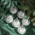 thumbnail image 4 of Adornos navideños de bolas de nieve blancas, adornos para árboles de Navidad, bolas transparentes, adornos navideños colgantes para el hogar, Navidad, 4 of 4