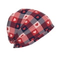 thumbnail image 2 of KLL Heart Plaid Winter Fall Beanie Knit Hats for Men & Women - Warm & Soft Stylish Toboggan Caps for Cold Weather, 2 of 6