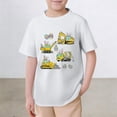 thumbnail image 2 of ibiyuan Boys Clothes Size 10-12 Youth Crew Neck Holiday Short Sleeve Girl Shirts Cute Print Basic Tees Lightweight Toddler Girl Summer Clothes, 2 of 3