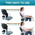 thumbnail image 4 of Hinzonek Lumbar Support Pillow,Ergonomic Memory Foam for Office Chair Car Back Cushion,Pain Relief Improve Posture for Office Chair,Car, Computer, Gaming Chair,Black, 4 of 7