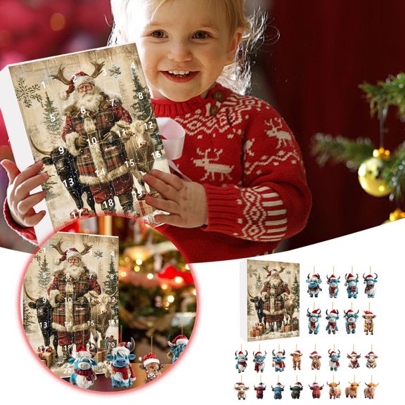 Countdown Sets The Christmas Mystery 24 Day Advent Calendar Blind Experience for Magical Discoveries and Delightful Surprises