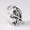 Skull Silver, variant on BOOTOOL 2PCS Gothic Copper Saddle Ear Gauges (Choose Style & Color)