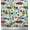 Pastel Mint, variant on Soimoi Silk Fabric Rocket,Planet & Astronaut Cartoon Fabric Prints by Yard 42 Inch Wide