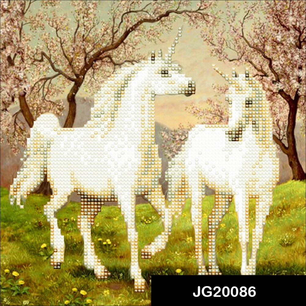 7 Size 5d Diy Diamond Painting Cross Stitch The Running Horses Diamond  Embroidery Crystal Animal Diamond Mosaic Pictures Needlework