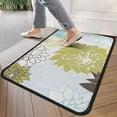 thumbnail image 4 of Green and Blue Pioneer Flower Pattern Door Rugs,Washable Non Slip Door Mats Indoor,Decorative Door Mats,Entry Mat Indoor for Entrance,Bedroom,Kitchen,Bathroom,30"x17", 4 of 6