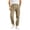 #226-Khaki, variant on Men Label Patch Multi Pocket Cargo Pants Drawstring Waist Cuffed Ankle Loose Fit Casual Outdoor Streetwear Jogger Cargo Pants Gifts for Father