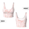 thumbnail image 3 of Sikiie Flower Rabbit Print Strappy Sports Bra for Women Padded Push Up Sports Bra Athletic Running Sports Bra Workout Bra Yoga Bra, 3 of 5