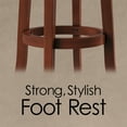 thumbnail image 4 of Somerset Home 29” High Back Swivel Bar Stool – Brown and Black, 4 of 7