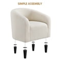 thumbnail image 6 of Yaheetech Modern Upholstered Boucle Armchair for Living Room, Ivory, 6 of 7