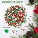 thumbnail image 3 of 2000 pompones navideños de 1 cm | Surtidos de bolas decorativas suaves y esponjosas rojas, verdes y blancas para manualidades y adornos navideños., 3 of 6