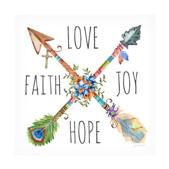 Trademark Fine Art 'Spiritual Arrows 1' Canvas Art by Jean Plout
