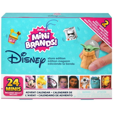 5 Surprise Mini Brands! Disney Store Edition Series 2 Advent Calendar (24 Minis (3 Exclusives))