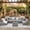 Lt Gray&Lt Gray, variant on 7 Pieces Outdoor Patio Furniture Set, Wicker Sectional Sofa Set Rattan Modular Patio Conversation Sets with Cushions Couch Set & Coffee Table for Outside,Garden,Balcony,Porch