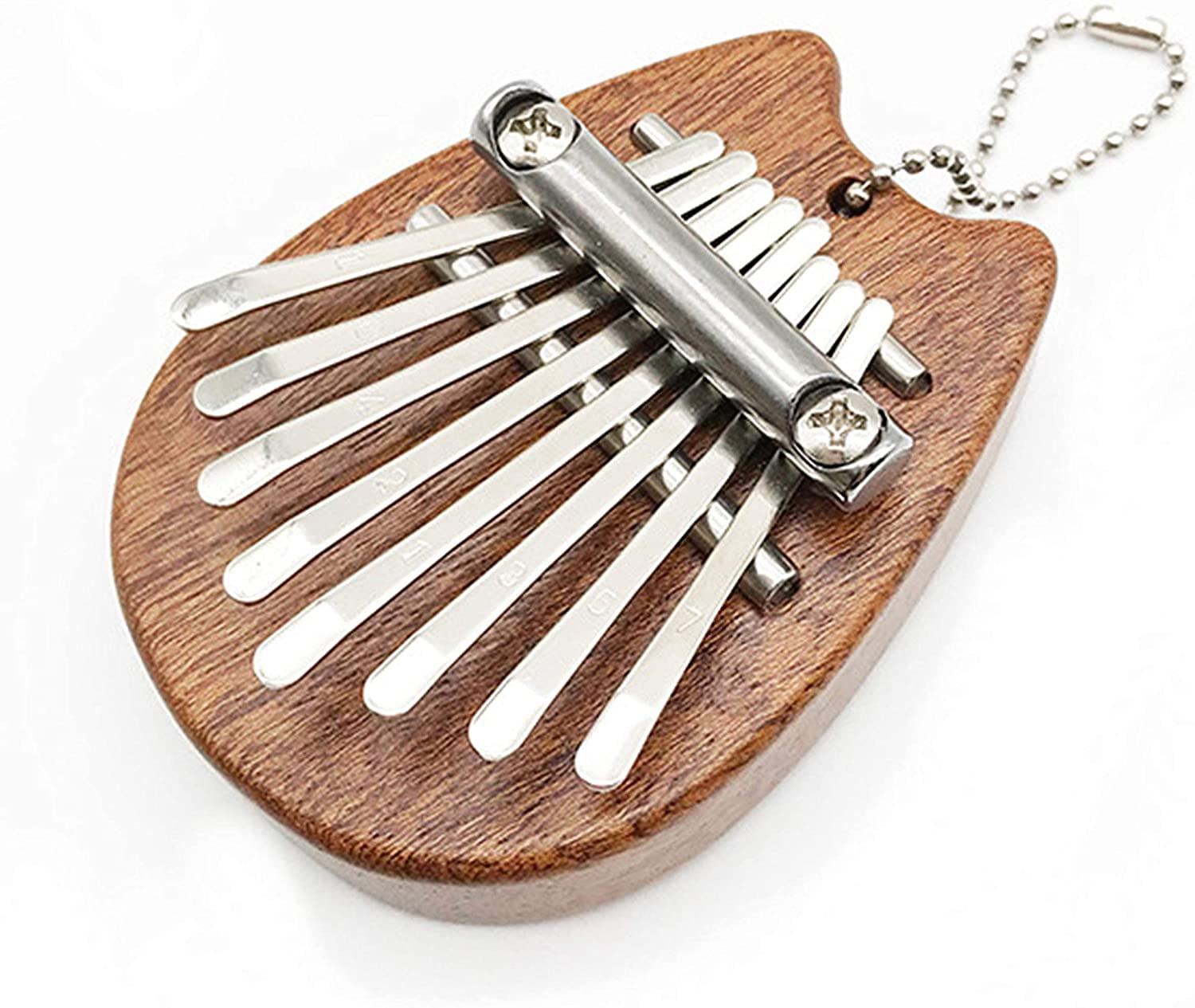 Ganasome 8 Key Mini Kalimba exquisite Finger Thumb Piano Marimba Musical good accessory Pendant Gift for Kids and Adults Beginners Square 