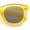Yellow - Black, variant on Vintage Vibe Thick Horn Rim Hipster Fashion Plastic Rectangle Sunglasses Green - Pink