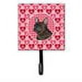 thumbnail image 2 of French Bulldog Hearts Love and Valentines Day Portrait Leash or Key Holder, 2 of 2